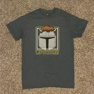 Lipscomb University Bisons Mandalorian Helmet T - Shirt Tee, Sz S